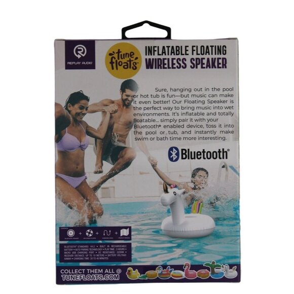 Replay Audio Bluetooth Wireless Speaker Waterproof Rechargeable Battery Unicorn - Picture 2 of 5